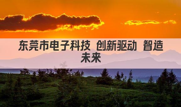 东莞市电子科技 创新驱动 智造未来