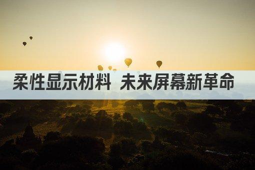 柔性显示材料 未来屏幕新革命 