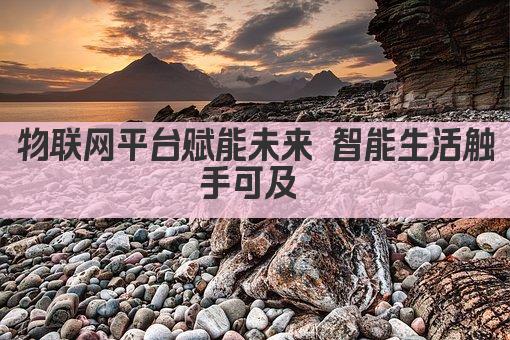 物联网平台赋能未来 智能生活触手可及 