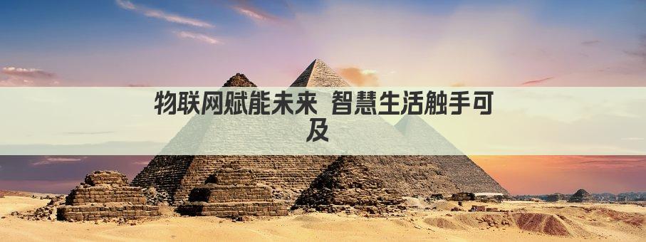 物联网赋能未来 智慧生活触手可及 