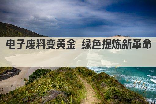 电子废料变黄金 绿色提炼新革命 