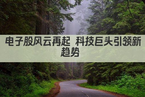 电子股风云再起 科技巨头引领新趋势 