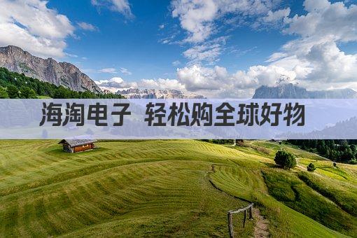 海淘电子 轻松购全球好物 