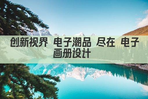 创新视界 电子潮流 画册设计领航者