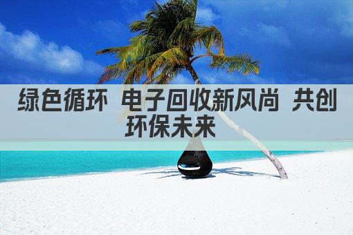 绿色循环 电子回收新风尚 共创环保未来 