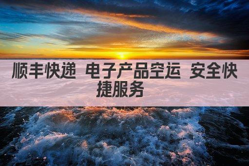 顺丰快递 电子产品空运 安全快捷服务 