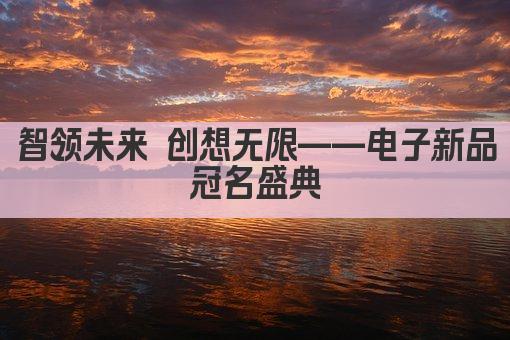智领未来 创想无限——电子新品冠名盛典