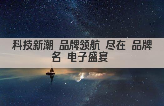 科技新潮 品牌领航 尽在 品牌名 电子盛宴 