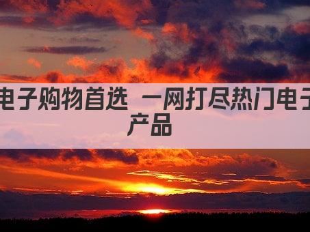 电子购物首选 一网打尽热门电子产品 