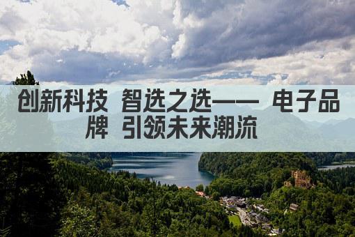 创新科技 智选之选—— 电子品牌 引领未来潮流 