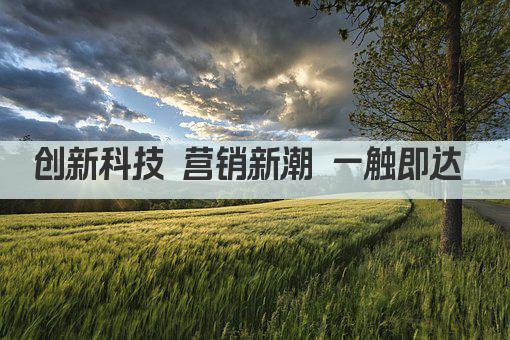 创新科技 营销新潮 一触即达 
