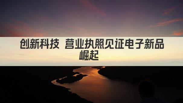 创新科技 营业执照见证电子新品崛起 