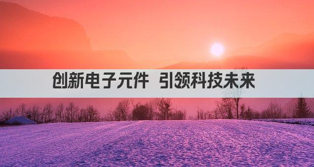 创新电子元件 引领科技未来 