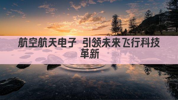 航空航天电子 引领未来飞行科技革新