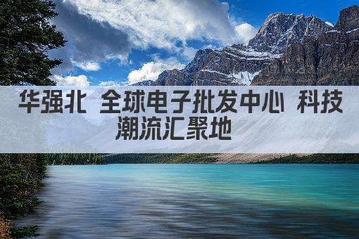 华强北 全球电子批发中心 科技潮流汇聚地 