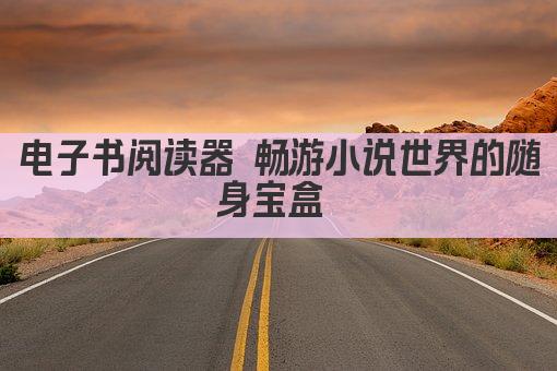 电子书阅读器 畅游小说世界的随身宝盒 