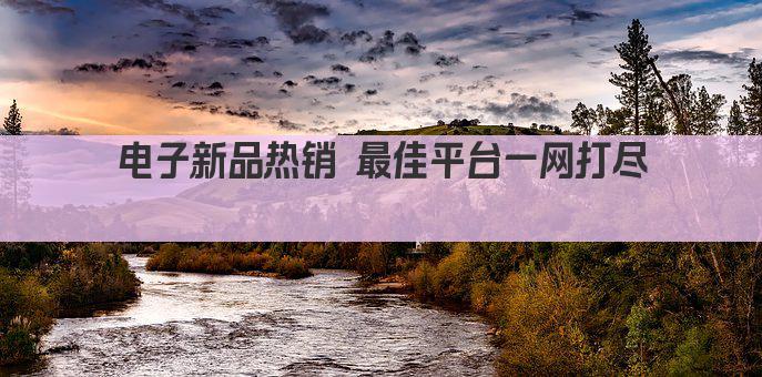 电子新品热销 最佳平台一网打尽 