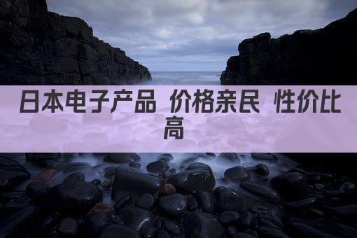 日本电子产品 价格亲民 性价比高 