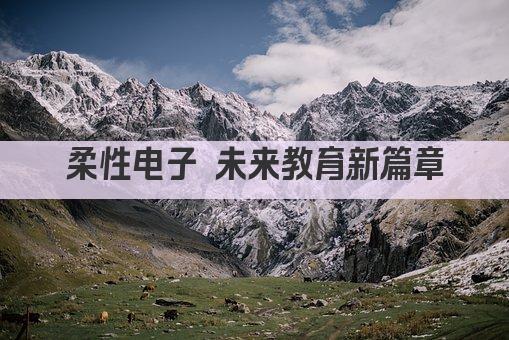 柔性电子 未来教育新篇章