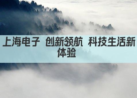 上海电子 创新领航 科技生活新体验 