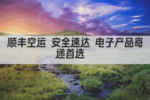 顺丰空运 安全速达 电子产品寄递首选  