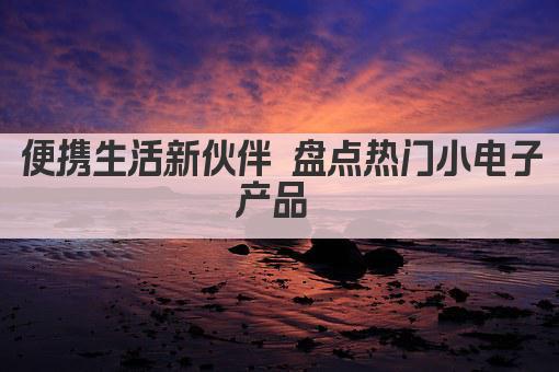 便携生活新伙伴 盘点热门小电子产品 
