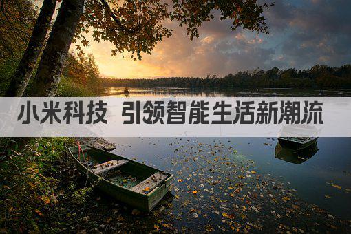小米科技 引领智能生活新潮流 