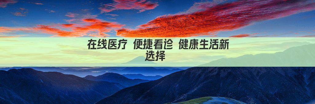 在线医疗 便捷看诊 健康生活新选择 