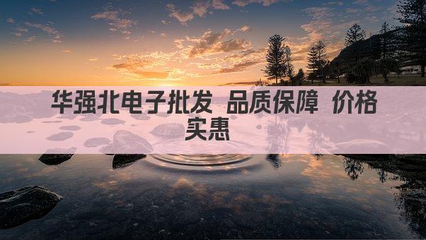 华强北电子批发 品质保障 价格实惠 