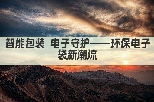 智能包装 电子守护——环保电子袋新潮流