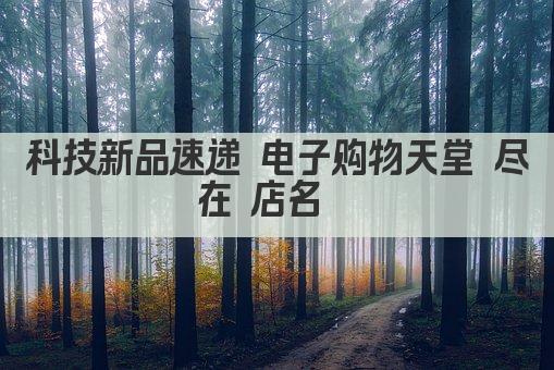 科技新品速递 电子购物天堂 尽在 店名  