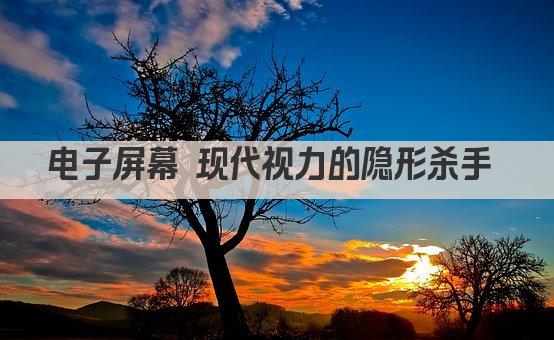 电子屏幕 现代视力的隐形杀手 