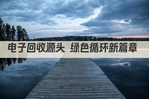 电子回收源头 绿色循环新篇章 