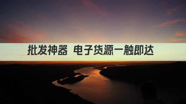 批发神器 电子货源一触即达 