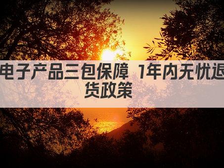 电子产品三包保障 1年内无忧退货政策 