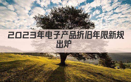 2023年电子产品折旧年限新规出炉 