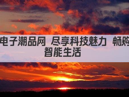 电子潮品网 尽享科技魅力 畅购智能生活 