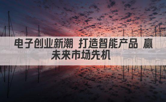 电子创业新潮 打造智能产品 赢未来市场先机 