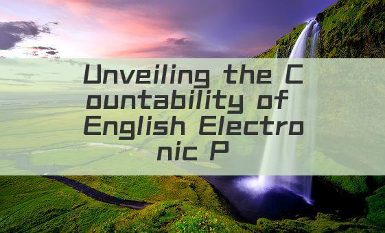 Unveiling the Countability of English Electronic Products