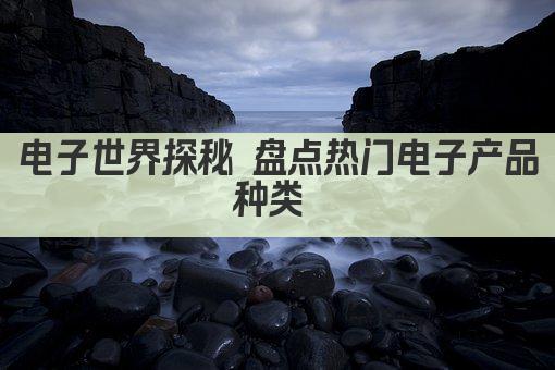 电子世界探秘 盘点热门电子产品种类 