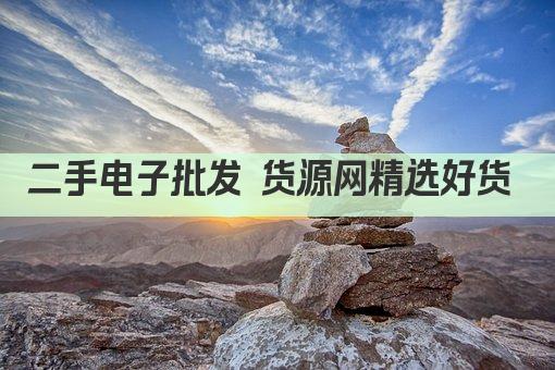 二手电子批发 货源网精选好货 