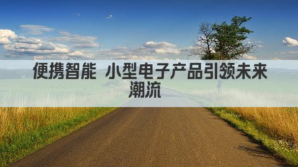 便携智能 小型电子产品引领未来潮流 